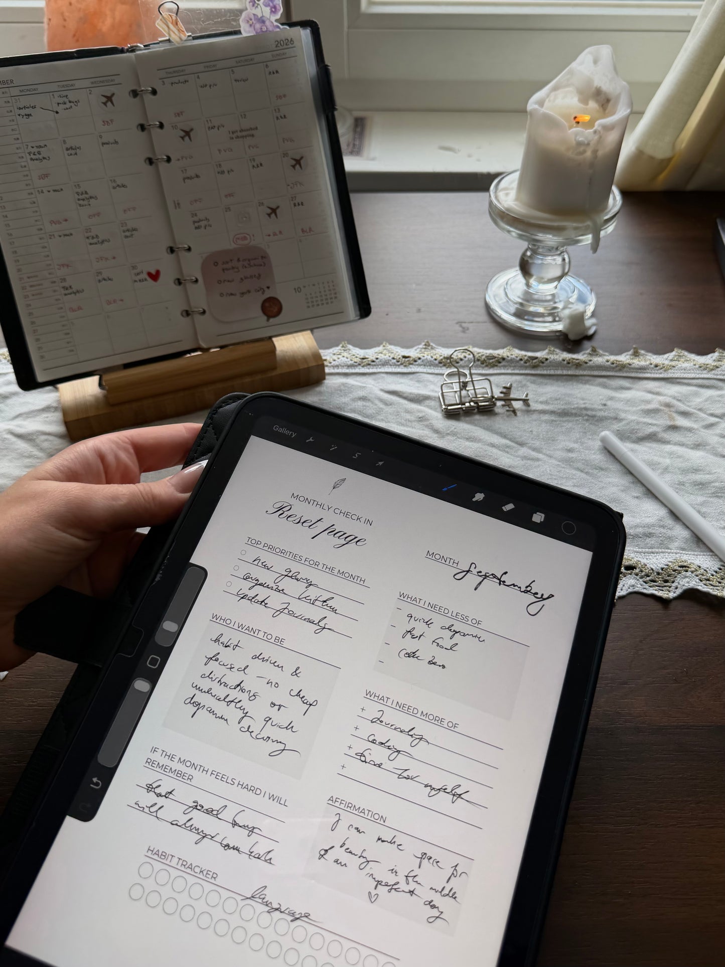 Reflections & Rituals - A Digital Planner for Daily, Weekly & Monthly Growth