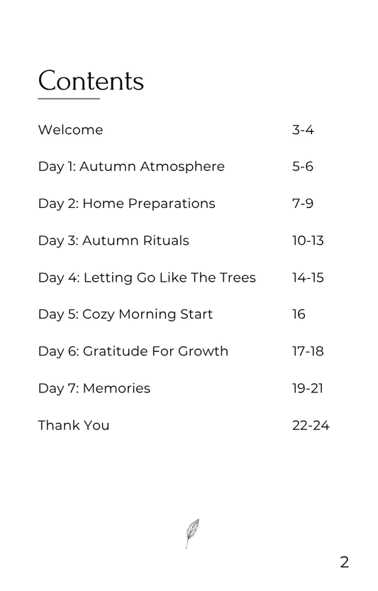 The Autumn Reset - 7 Day Journaling Guide